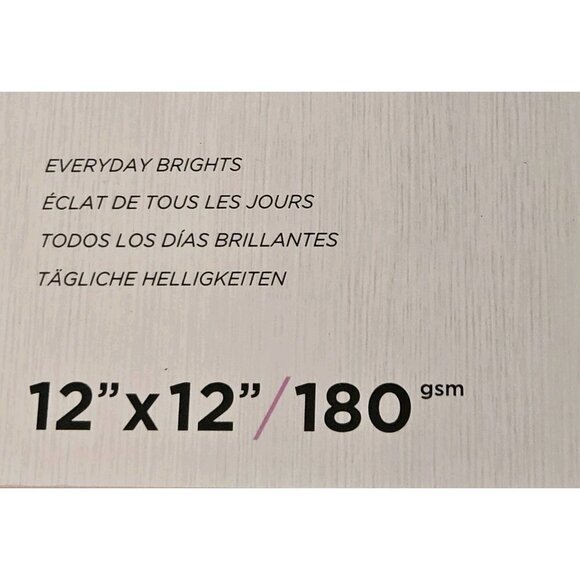 Everyday Brights Matte Cardstock 50 Sheets by Crafters Companion 12x12 180gsm - Picture 2 of 3